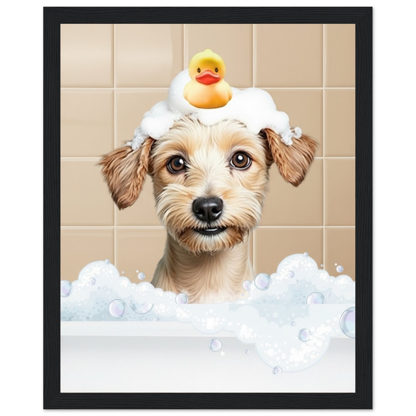 Personalized Dog Bath Tub Portrait