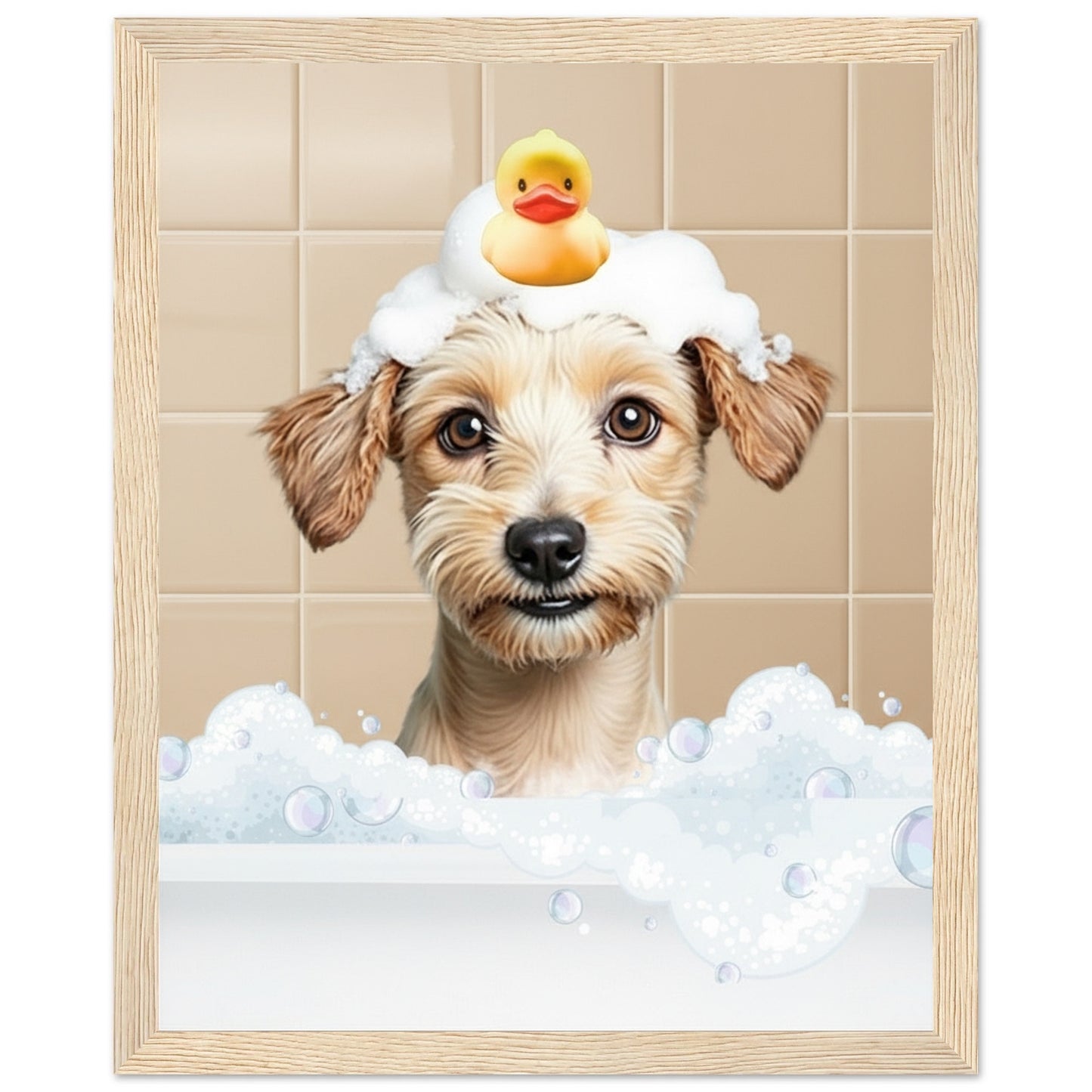 Personalized Dog Bath Tub Portrait