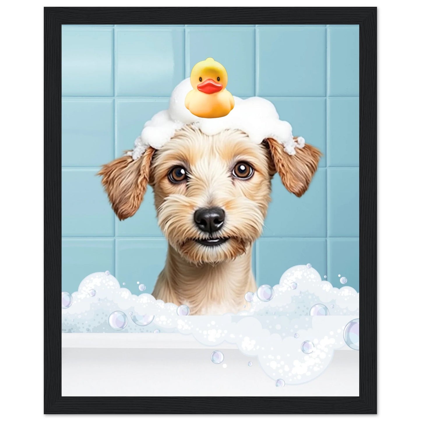 Personalized Dog Bath Tub Portrait