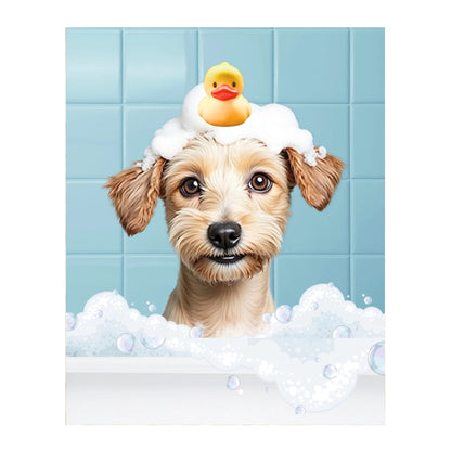 Personalized Dog Bath Tub Portrait